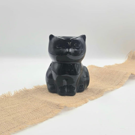 Black Cat Tea Light Burner